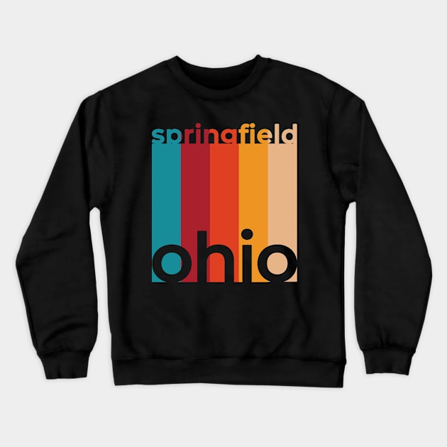 Springfield Ohio Retro Crewneck Sweatshirt by easytees